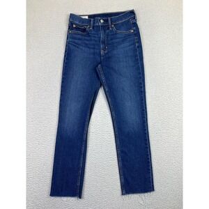 Gap Vintage Slim High Rise Jeans Womens 4 (27x27) Blue Dark Wash Stretch Denim